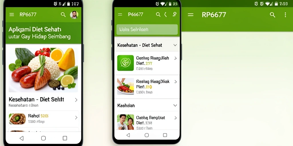 Tampilan antarmuka pengguna aplikasi RP6677 yang menarik dan fungsional.