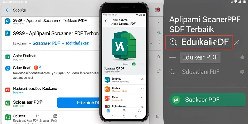 Antarmuka S9S9 yang memudahkan pemindaian dokumen PDF.