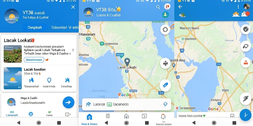 Tampilan antarmuka VT38 dengan fungsi Lacak Lokasi yang intuitif.